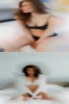 Casual female threesome naked